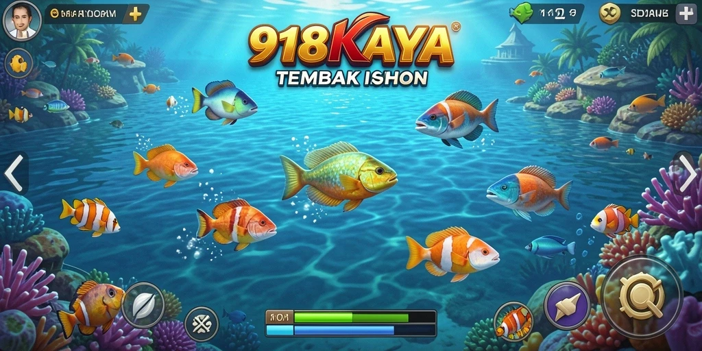 Screenshot gameplay Tembak Ikan di 918KAYA yang seru.