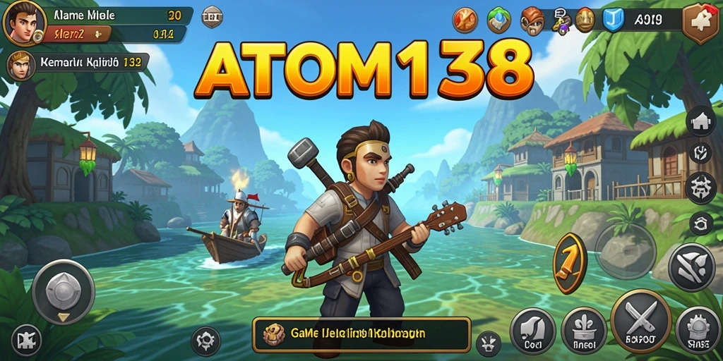 Tampilan gameplay ATOM138 yang mengasyikkan dalam genre Idle.