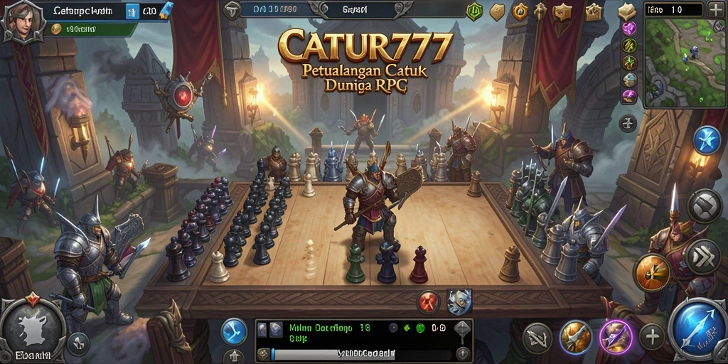 Tampilan gameplay epik dari CATUR777 yang mendebarkan.