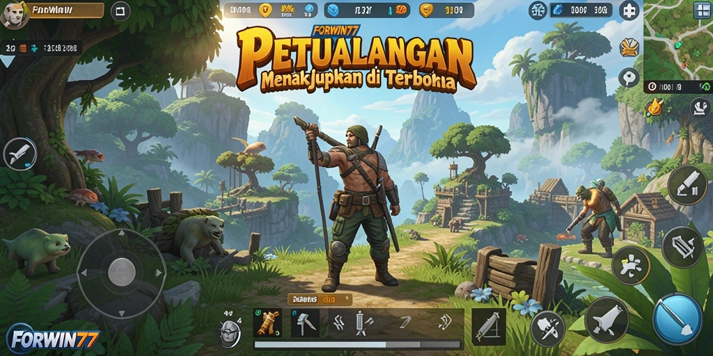 Menampilkan permainan seru di dunia terbuka FORWIN77.