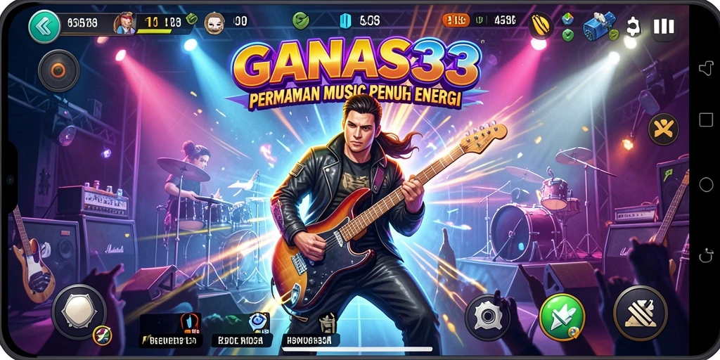 Gameplay seru di GANAS33 dengan musik yang menggugah semangat.