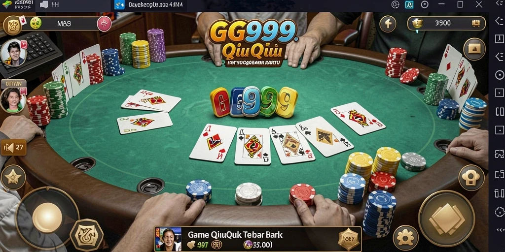 Screenshot utama GG999 menampilkan permainan QiuQiu yang seru dan interaktif.