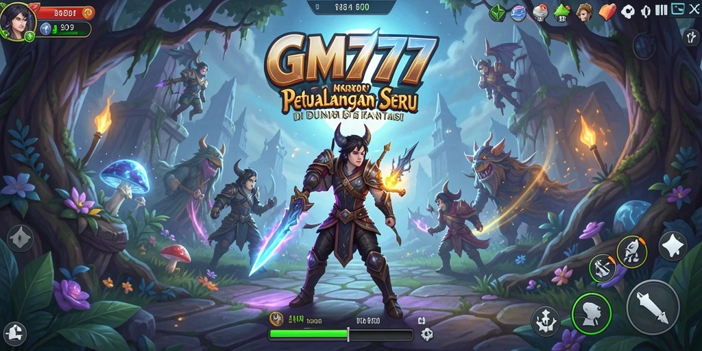 Tampilan gameplay GM777 yang mendebarkan dalam dunia petualangan.