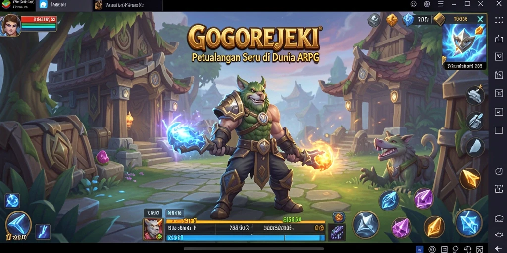 Screenshot menampilkan aksi pertarungan seru di GOGOREJEKI.