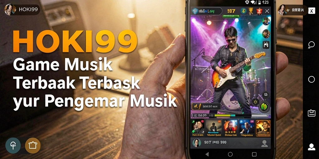 Tampilan gameplay HOKI99 yang menarik dengan musik dan ritme.