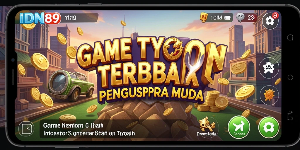 Tampilan gameplay IDN89 yang menarik dalam simulasi Tycoon.