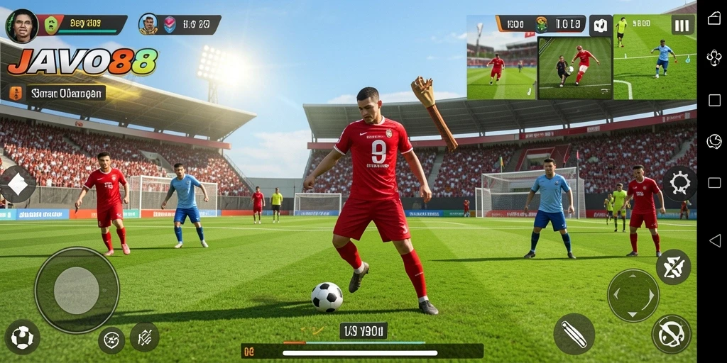 Tampilan screenshot utama <strong>JAVO88</strong> menampilkan gameplay seru dalam berbagai cabang olahraga.