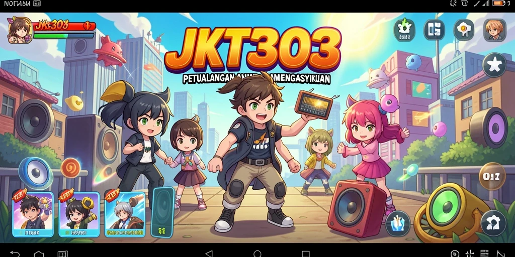 Tampilan gameplay yang menarik dari JKT303 dengan karakter Anime yang unik.