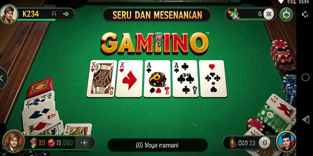 Screenshot K234 menunjukkan gameplay seru dalam permainan Domino.