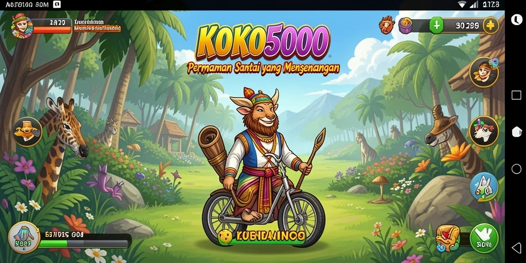 Tampilan permainan KOKO5000 yang seru dan penuh warna