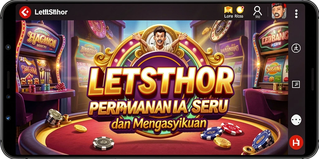 Tampilan menarik dari gameplay LETSTHOR yang penuh aksi kasino.