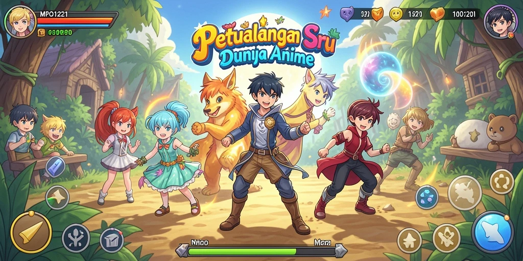 Tampilan gameplay MPO1221 yang menarik dan berwarna-warni.