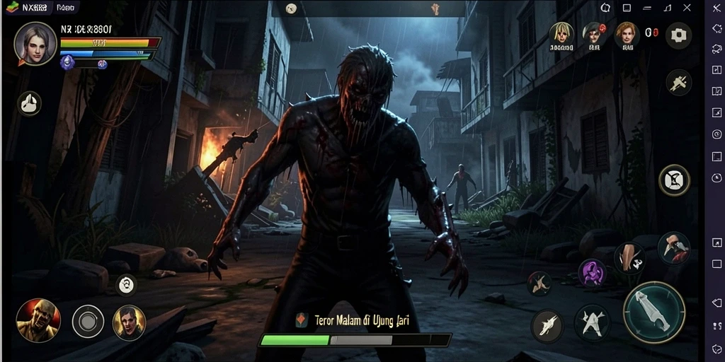 Tampilan menegangkan gameplay NX888 yang penuh dengan kengerian.