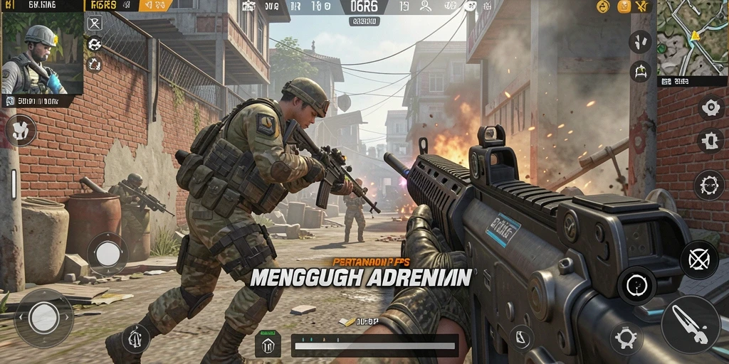 Gameplay R6R6 yang mendebarkan dengan aksi tembak-menembak intens.