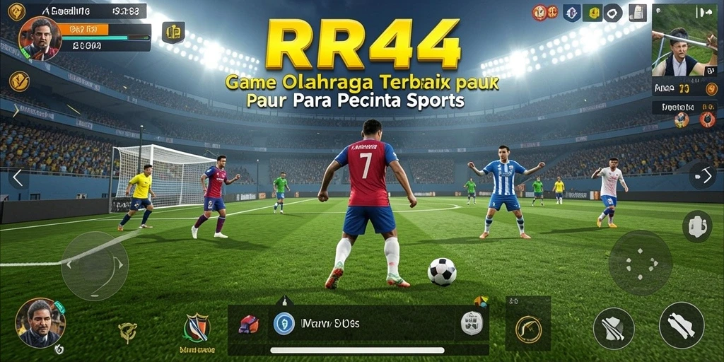 Tangkapan layar gameplay RR44 menampilkan aksi seru dalam olahraga.