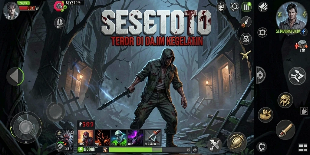 Gameplay menakutkan dengan suasana mencekam dalam SESETOTO.