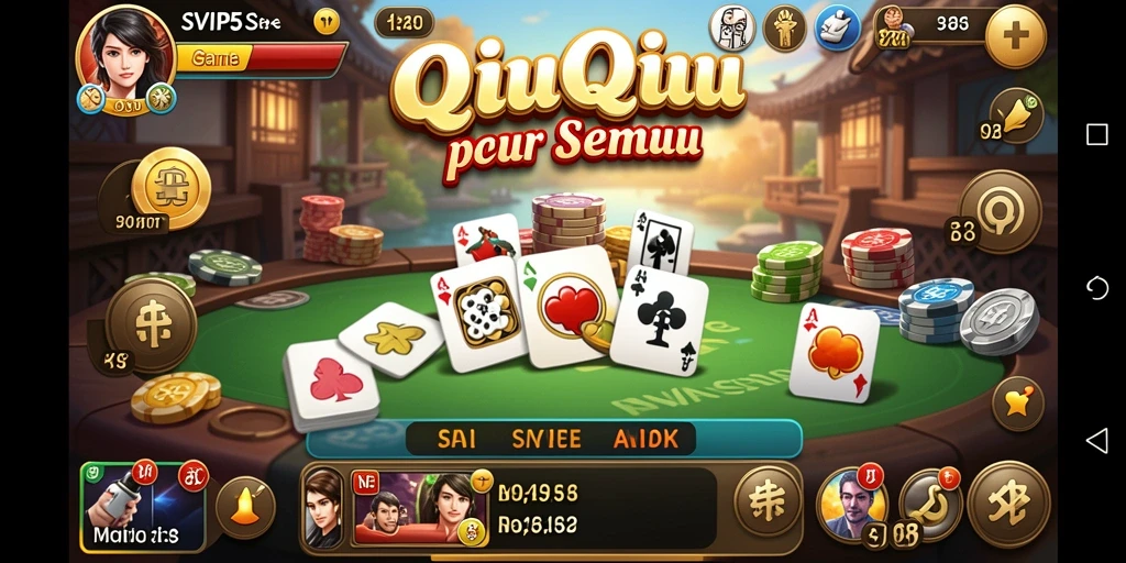 Tampilan menarik gameplay seru QiuQiu di SVIP5.