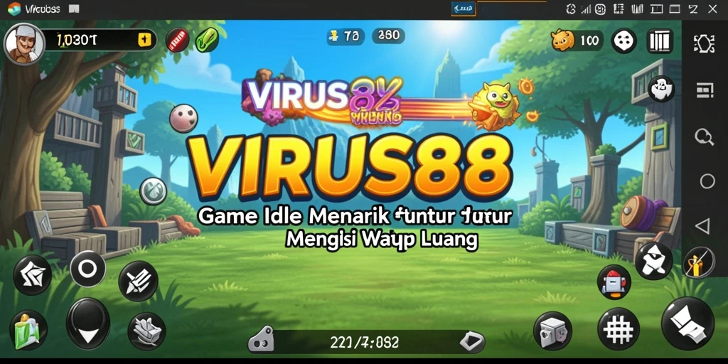 Screenshot gameplay <strong>VIRUS88</strong> menampilkan aksi virus yang lucu dan adiktif.